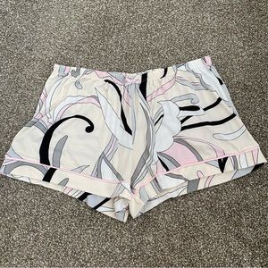 Cozy Patterned Pajama Shorts